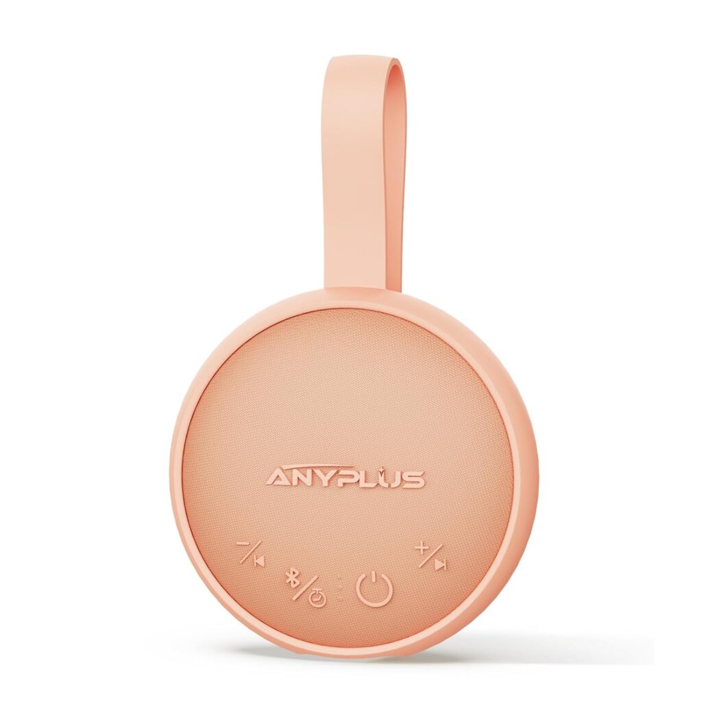 White Noise Sound Machine, Portable Sound Machine for Sleeping Adults & Baby, with Bluetooth 5.1/24 Soothing Sounds/Battery Powered/3 Timer Memory Function for Office/Bedroom/Travel(Orange)