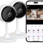 litokam Indoor Cameras for Home Security with Night Vision, Pet Camera with Phone App, 2K Indoor Security Cam, Motion Detection, 2-Way Audio, WiFi Home Camara, Baby Monitor Work with Alexa