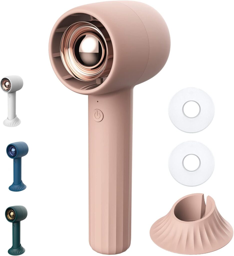 Handheld Fan with Aromatherapy, Portable Hand Held Fan with 2000aMh USB Rechargeable Battery, 3 Speed Adjustable, Ideal for Travel, Makeup, and Outdoor Personal Cooling