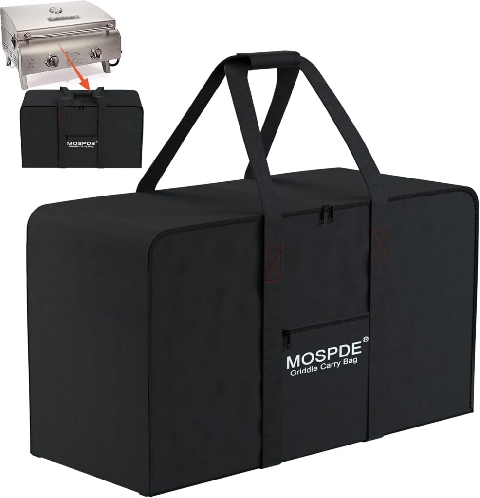 Grill Carry Bag Fits for Cuisinart Grills CGG-306, Portable Gas Grill Carrying Bag Fits Cuisinart Grills, BBQ Griddle Carry Bag 600D Heavy Duty Water-Resistant