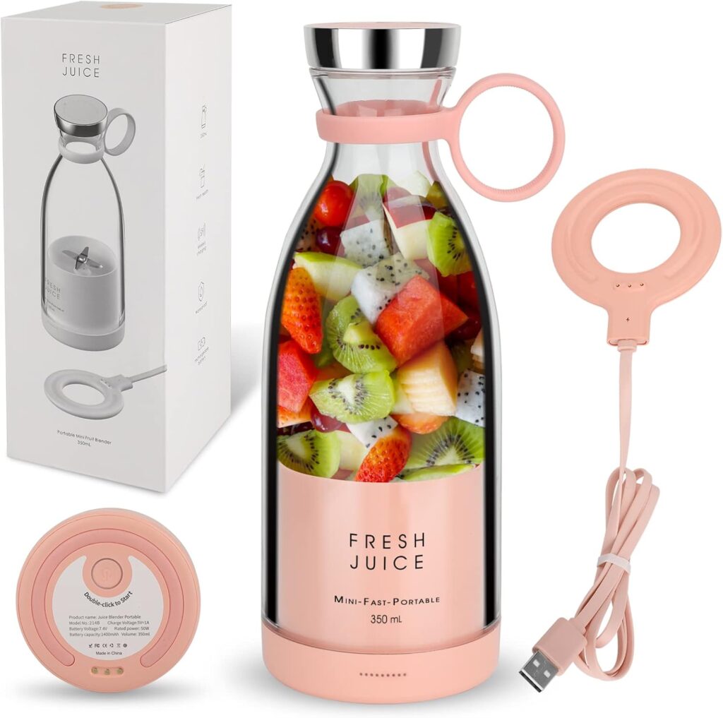 Personal Portable Battery Powered USB Blender – Small, Hand, Cup Blender