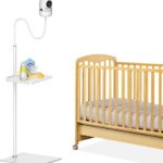 Adjustable Height Baby Monitor Floor Stand for Hello Baby Monitor Stand HB6550/HB65/HB66/HB248 – Flexible Floor Monitor Stand for Hellobaby Baby Camera Stand with 360° Flex Gooseneck