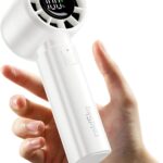 coldSky Portable Handheld Turbo Fan,5 Speeds High Speed Personal Fan With Digital Display,4000mAh Rechargeable Small Fans Max 12Hrs Cooling Fans For Outdoor, Travel Essentials