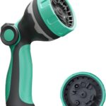 Garden Hose Nozzle, Hose Sprayer Nozzle with 10 Patterns High Pressure Water Hose Nozzle with Thumb Control, ABS Hand Spray Comfortable Grip for Outdoor Watering Plants & Lawns, Washing Cars & Pets