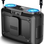 chillgo 20000mAh Portable Fan,Ture High Speed Dual Motors with 200% Powerful Airflow, Up to 135Hours and Rechargeable Personal Neck Waist Wearable Fans for Travel,Camping,Outdoor,Jobsite,Sports,Golf