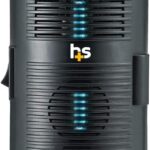 HealthSmart Air Purifier and Air Sanitizer with UVC Ultraviolet Light That Cleans up to 300 Square Feet Pluggable, Black, 1 Count