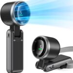 Foldable Handheld Fan, Portable High Speed Rechargeable 10000mAh Mini Turbo Fan, Digital Display, 5 Speed Adjustable Personal Small Pocket, Gifts for Women Men Travel Camp Outdoor Office