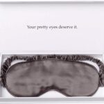 Silk Sleep Mask Light Blocking Luxury 100% Mulberry 19mm Silk Eye Mask Eye Cover Blindfold Ultra Soft Light & Comfy Anti Aging Skin Care with Travel Bag Gift Package