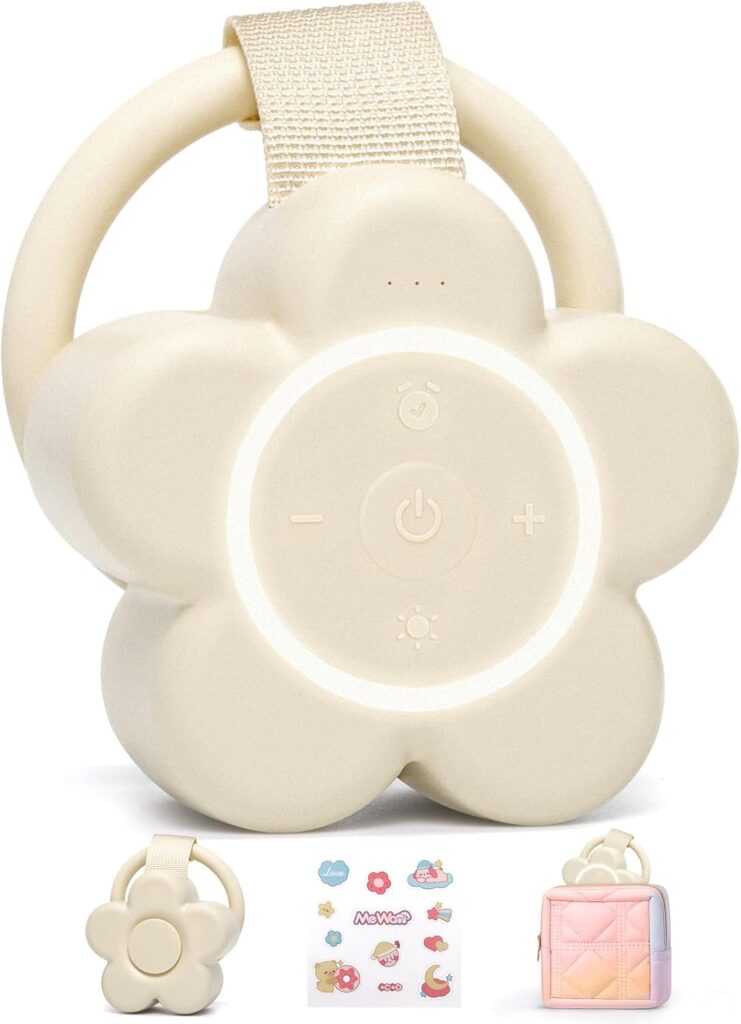2025 Mom’s Choice Awards | Portable White Noise Sound Machine Baby | 25 Soothing Sounds | Rechargeable Travel Sound Machine Baby with Night Light | Newborn Essentials | Nursery, Home, Sleep Aid