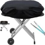 Heavy Duty Portable Grill Cover for Coleman Roadtrip 285/LX/LXX/LXE and Smoke Hollow 205 Grills, Outdoor Small Grill Cover, Grill Accessories for Coleman, Waterproof, All-Weather