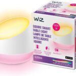 WiZ Connected Squire Smart Table Lamp, LED Color Changing Lights, Portable Table Light Connects to Wi-Fi, Control w/Voice or App, Works with Google, Alexa & Siri Shortcut