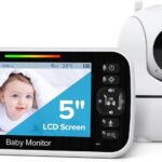 GoodBaby Baby Monitor with Camera and Audio – No WiFi, Remote Pan-Tilt-Zoom, Night Vision, Temperature Sensor, 2-Way Talk, 8 Lullabies, 30-Hour Battery Life，960ft Long Range