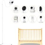 Baby Monitor Floor Stand Holder Mount Compatible with HelloBaby, Nanit Pro & Flex Stand, Owlet, Infant Optics, Motorola, VAVA, 37.4″ – 69″ Adjustable Height Universal Baby Camera Floor Stand Mount