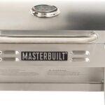 Masterbuilt Portable Propane Gas Grill with Folding Legs, Chrome-Coated Warming Rack and 288 Cooking Square Inches in Stainless Steel, Model MB20030819