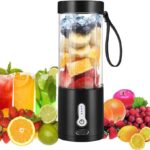 Portable Blender for Smoothies and Shakes, USB-C Rechargeable Personal Blender with 6 Stainless Steel Blades, Mini Juicer BPA Free, Portable Juicer for Kitchen Gyms Office Travel Outgoing