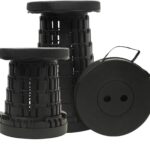 2025 Collapsible Stool Chair, Max 660lb Upgraded Folding Stool, Lightweight, Sturdy, Adjustable, Portable, Foldable Seat Stools for Outdoor Camping Fishing Hiking BBQ