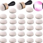 56 Packs Mini Round Ink Blending Tool with Foams Replacement Refill Foam Set Including 54 Pcs Round Replacement Foam Pads for Distressing, Blending Scrapbooking Painting Drawing Art SuppliesInk Tools