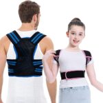 Lexniush Professional Posture Corrector for Men, Women and Kids, Effective Upper Back Posture Brace for Teenagers Boys Girls Spinal Support to Improves Slouch, Prevent Humpback, Relieve Back Pain