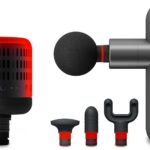 Sharper Image Powerboost Move, Deep Tissue Massage Gun Bundle with Hot & Cold Dual Temperature Attachment