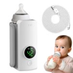 Portable Bottle Warmer for Travel, Fast Warming Comfortable Baby Feeding On The Go, Waterless Milk Warming with Battery-Powered for Home Outdoor