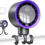 Stroller Fan with Auto Oscillation & 100 Speed Settings, 15m Airflow, 16°C Cooling Tech, 10 Hours Runtime, Touch Screen & Dependable Design for Nursery Office Travel, Gift-giving