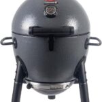 Char-Griller® AKORN® Jr. Portable Kamado Charcoal Grill and Smoker with Cast Iron Grates and Locking Lid with 155 Cooking Square Inches in Ash, Model E86714