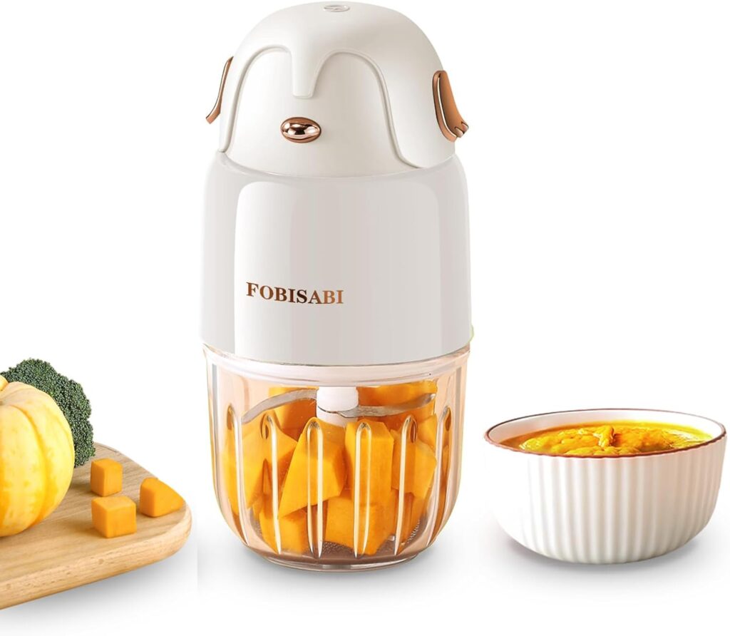 Baby Food Maker – Processor & Blender for Fresh Meals, Fruits, Veggies, Meat & Puree (White)