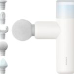 opove M3 Mini Massage Gun for Back Pain Relief, with Facial Mode, 7mm Amplitude, 4 Vibration Levels Ultralight Portable and Rechargeable Fascia Gun Active Recovery Women Presents