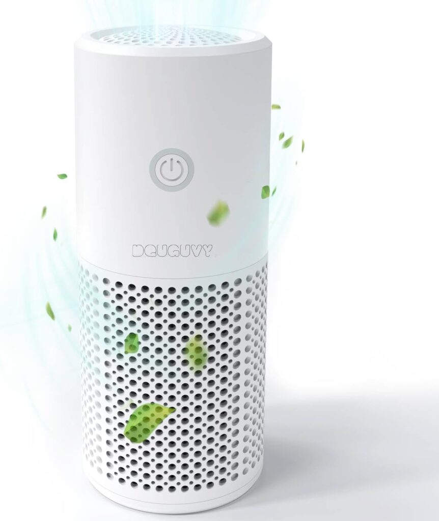 Air Purifiers for Home Bedroom, H13 HEPA Air Filter Cleaner for Smoke Dander Pet Odors with Fragrance Function, Small Air Purifiers with 3-in-1 Filter for Office Kitchen