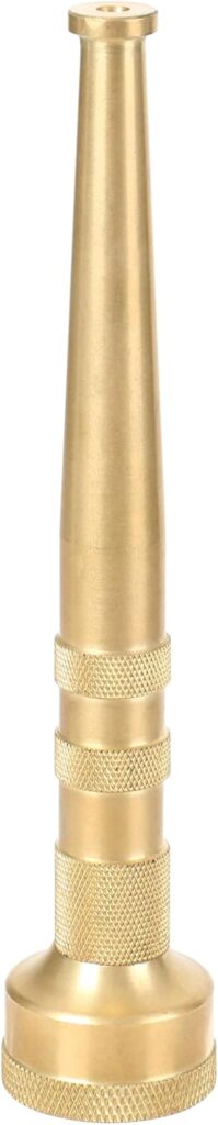 STYDDI 6″ Brass Garden Water Hose Nozzle, Jet Stream Hose Nozzle with 3/4-Inch, 7 GPM 80 PSI, High Pressure Super Sweeper Nozzle For Clean Patios, Driveways, Sidewalks, Yard, Vehicles, Deck