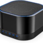 Magicteam White Noise Machine with 20 Non Looping Natural Soothing Sounds Memory Function 32 Levels of Volume Powered by AC or USB and Sleep Sound Timer Therapy for Baby Kids Adults Black