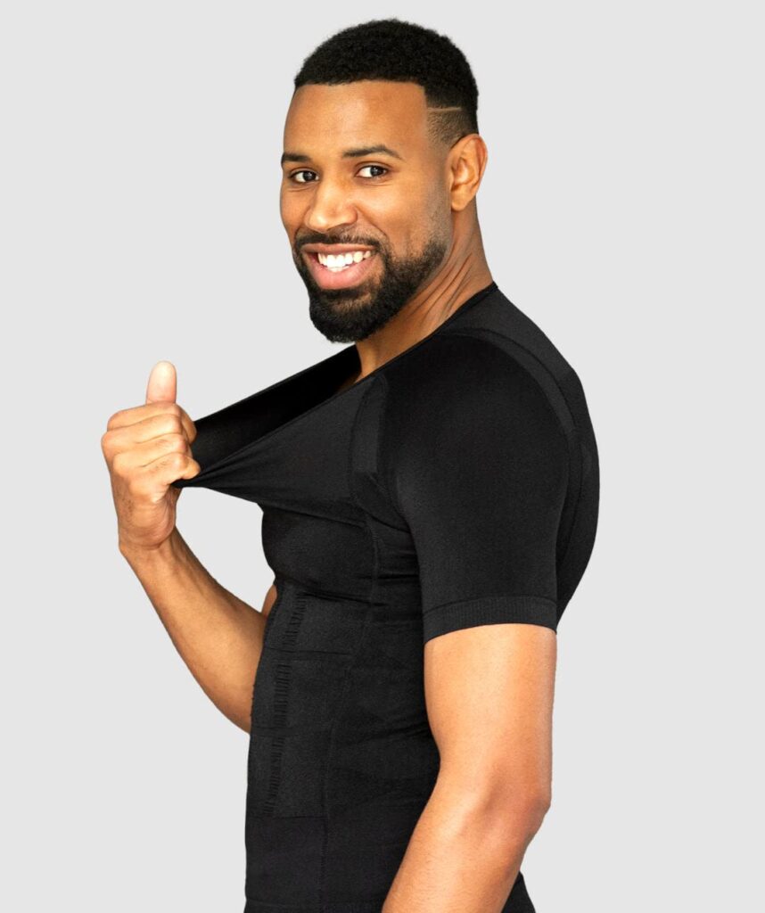 Men’s Posture Corrector T-shirt | Anti Back Pain | Straightens Back and Shoulders | Compression | Undershirt | Short sleeves