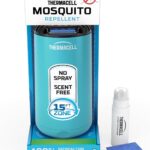 Thermacell Mosquito Repeller Patio Shield; Includes 12-Hour Refill; 15 Foot Zone of Protection; Highly Effective Mosquito Repellent for Patio; Bug Spray Alternative; Scent Free