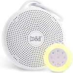 b&h Portable White Noise Machine with Night Light – Sound Machine for Baby, Bluetooth Speaker, 24 Soothing Sounds, 9 Colors Light, Timer, Rechargeable Sleep Machine for Home and Travel