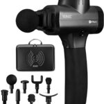 LifePro Massage Gun & Holder (Sold Separately) – Percussion Muscle Massager for Athletes with 8 Heads & 6 Speeds – Deep Tissue Back Muscle Extender for Recovery