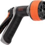BLACK+DECKER® Dial 7 Pattern Rear Trigger Garden Hose Nozzle – Durable, Versatile, Comfortable Grip Watering BD59577