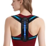 Posture Corrector for Women and Men, Adjustable Back Brace for Spine Alignment & Shoulder Support, Comfortable & Breathable Clavicle Straightener, Supports Better Posture & Reduces Upper Back Discomfort (Medium/Large)28″ to 43″