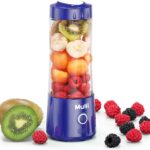 ‌Mulli Portable Blender 14oz-USB Rechargeable Smoothie Maker with 6 Stainless Steel Blades, Personal Mini Blender for Shakes, Baby Food, Travel, Gym & Kitchen, BPA-Free