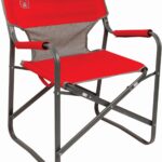 Coleman Outpost Breeze Folding Camping Chair with Cooling Mesh Back, Portable Outdoor Chair Supports up to 300lbs