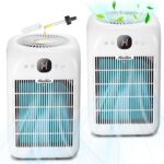 Air Purifiers for Home Bedroom Large Room, Powerful DC Motor Covers Up to 908 ft² Each One, HEPA Filter, Sleep Mode, Aromatherapy, for Smoke, Pet Dander, Allergies Pet Hair, Pollutants Odor, 2 Pack