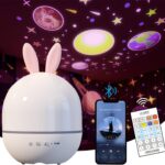 Star Projector Night Light for Kids Bedroom,Ceiling Projector Lamp for Girls Boys Toddles,Baby Night Light and Sound Machine, Remote Control,15 Sets of Films, Nursery Light,Room Decor