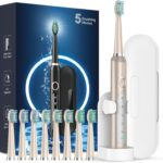 Rtauys Champagne Electric Toothbrush，120 Days Battery Life – Champagne