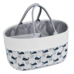 Lemonfilter Baby Diaper Caddy, Nursery Organizer & Car Storage Bag for Baby Diapers and Wipes, Baby Storage Basket with Handle, Changing Table Organizer for New Parents, Ideal Gift for Baby Shower