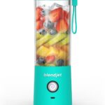 BlendJet Portable Blender for Smoothies & Shakes – 16oz BlendJet 2 Cordless Personal & Small Blender, USB-C Rechargeable & Self Cleaning – Quiet Mini Travel Blender with Stainless Steel Blade (Mint)