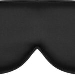 Alaska Bear Sleep Mask Silk Cover Eye Contour for Pressure-Free Sleeping, Upgrade Over Conventional Flat Satin Eye Masks, Machine Washable