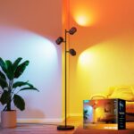 Govee Tree Floor Lamp Compatible with Matter, 3 Rotatable Lights with LuminBlend Technology, Standing Lamp with 64 Dynamic Scenes, Music Sync, Ideal Floor Lamp for Bedroom, Living Room, Reading Room