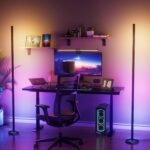 2PCS RGB Floor Lamp, Bluetooth APP and Remote Control 65″ Smart Modern Standing Lamp Music Sync 16 Million DIY Colors Changing LED Floor Lamp with Heavy Base for LivingRoom Bedroom GameRoom
