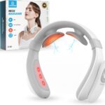 COMFIER Cordless Neck Massager for Pain Relief Deep Tissue, Vibration Travel Massager,Portable Neck Massager for Office Gifts for Men and Women