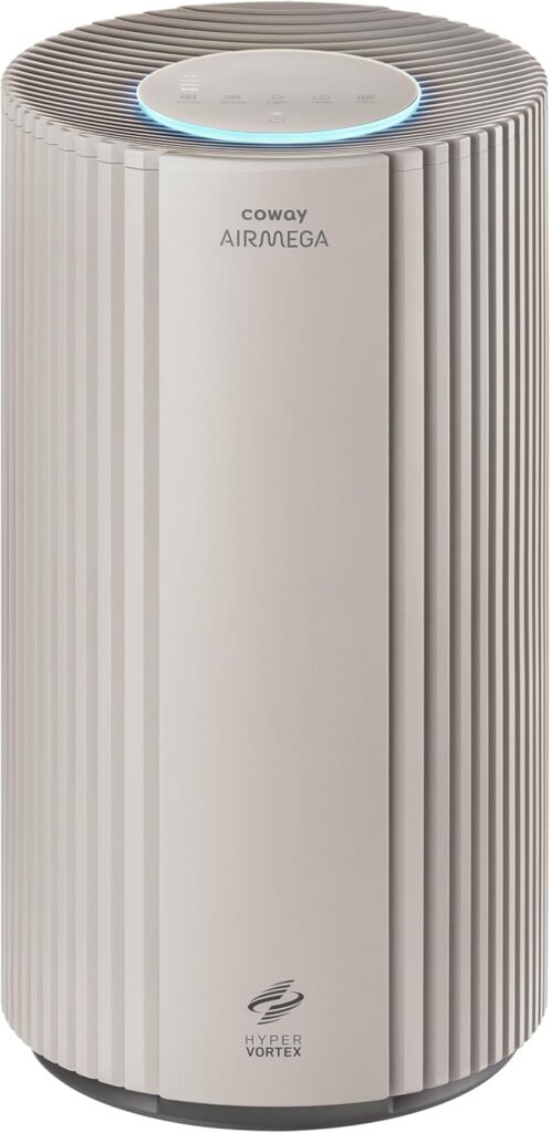 COWAY Air Purifiers for Large Room Whole Home Up to 2,640ft², True HEPA Filter for Smoke, Allergies, Pet Dander, Odor, PM 10 AQI, Turbo Eco Mode, Timer, Energy Star, 3yr Warranty, Airmega 350 Beige