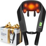 CooCoCo Shiatsu Neck and Back Massager,HSA Eligible,Cordless Neck Shoulder Massager for Pain Relief Deep Tissue,6D Kneading Massager with Dual-Zone Heat and Larger Size, Birthday Gifts for Dad Mom